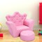 Kids Sofa Armrest Couch with Ottoman